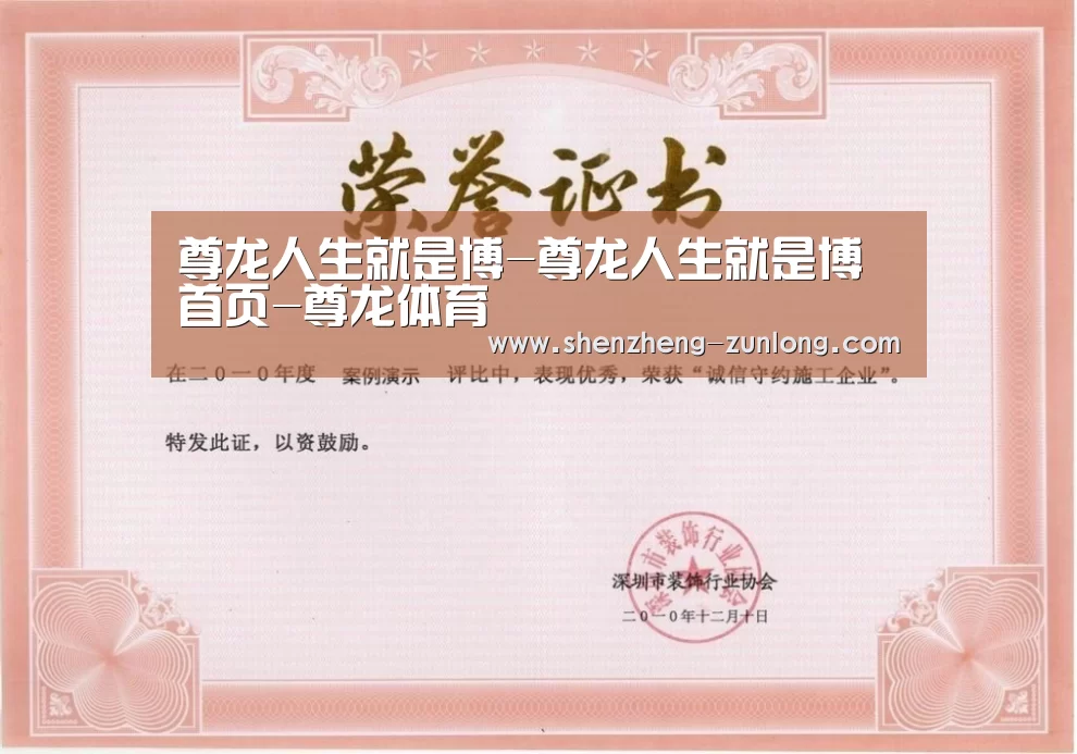 荣誉证书二(图1)